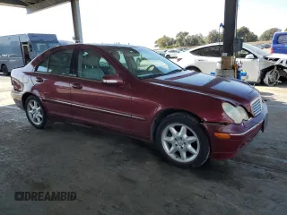 2002 Mercedes-Benz C 230/260/280/320 with VIN WDBRF64J32F266042, listed as a Copart auction lot 53196315 with 178,006 mi miles and Salvage title. Bid and sale history available at DreamBid. Image 4.