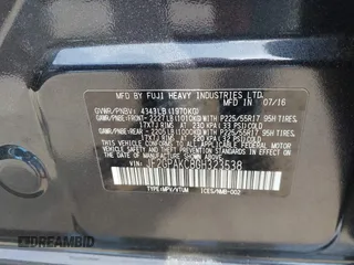 2016 Subaru Crosstrek Limited z VIN JF2GPAKC8GH323538, wystawiony jako IAAI lot #42242196 z przebiegiem 141 240 mil mil oraz . Historia ofert i sprzedaży dostępna na DreamBid. Obrazek 9.