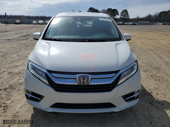 2018 Honda Odyssey Elite with VIN 5FNRL6H98JB043850, listed as a Copart auction lot 45723455 with 122,207 mi miles and Salvage Title. Bid and sale history available at carsss.com. Image 5.