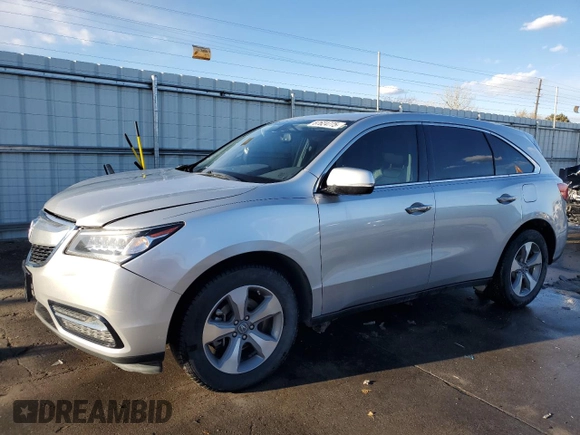 2015 Acura MDX with VIN 5FRYD4H24FB013864, listed as a Copart auction lot 87624775 with 162,893 mi miles and Salvage title. Bid and sale history available at DreamBid. Image 1.