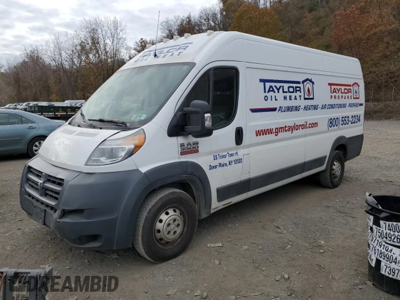 2018 Ram ProMaster Cargo with VIN 3C6URVJG1JE108272, listed as a Copart auction lot 88373495 with 115,520 mi miles and Salvage Title. Bid and sale history available at carsss.com. Image 1.