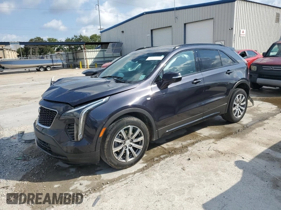 2022 Cadillac XT4 FWD Sport with VIN 1GYFZER46NF119009, listed as a Copart auction lot 57651725 with 37,896 mi miles and Salvage title. Bid and sale history available at DreamBid. Image 1.
