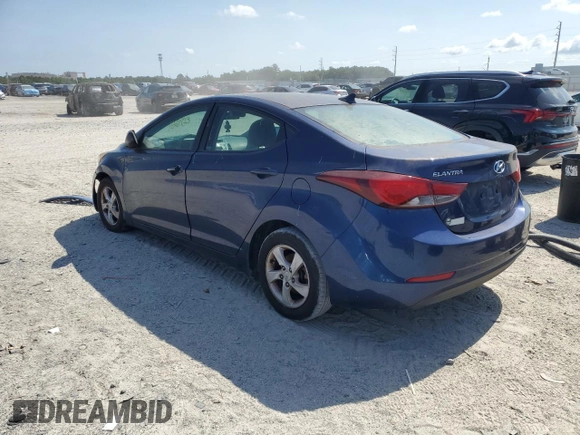 2015 Hyundai Elantra SE with VIN 5NPDH4AE6FH633013, listed as a Copart auction lot 62235615 with 126,123 mi miles and Clean title. Bid and sale history available at DreamBid. Image 2.