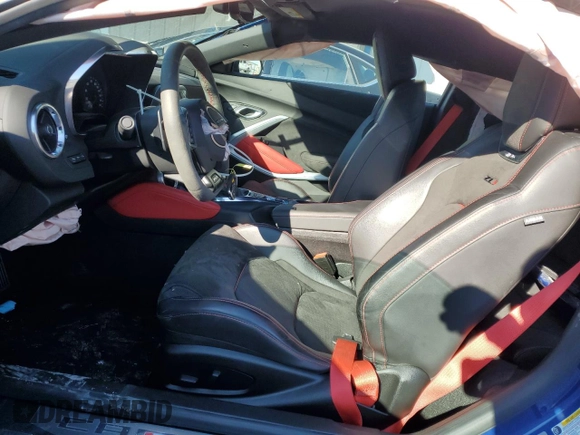 2021 Chevrolet Camaro ZL1 with VIN 1G1FK1R68M0122802, listed as a Copart auction lot 88266485 with 23,731 mi miles and Salvage Title. Bid and sale history available at carsss.com. Image 7.