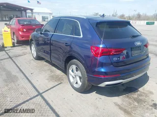 2021 Audi Q3 Premium Plus with VIN WA1BUCF35M1081281, listed as a IAAI auction lot 41748291 with 66,261 mi miles. Bid and sale history available at carsss.com. Image 3.