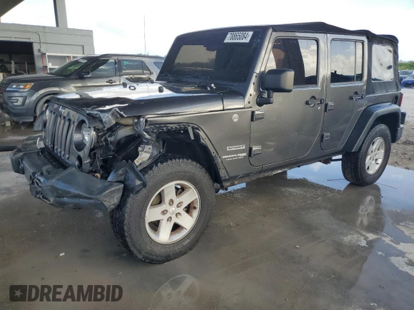 2018 Jeep Wrangler JK Unlimited Sport S with VIN 1C4HJWDG4JL929375, listed as a Copart auction lot 78865084 with 93,260 mi miles and Salvage Title. Bid and sale history available at carsss.com. Image 1.