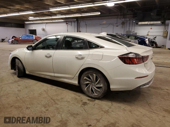 2022 Honda Insight Touring with VIN 19XZE4F97NE005510, listed as a Copart auction lot 42621515 with 20,969 mi miles and Salvage Title. Bid and sale history available at DreamBid. Image 2.