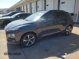2020 Hyundai Kona Limited z VIN KM8K33A5XLU442577, wystawiony jako Copart lot #52168935 z przebiegiem 17 442 mil mil oraz Szkoda całkowita • Salvage title. Historia ofert i sprzedaży dostępna na DreamBid. Obrazek 1.