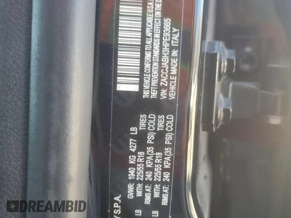 2017 Jeep Renegade Altitude with VIN ZACCJABH3HPE93665, listed as a Copart auction lot 48700355 with 110,218 mi miles and Salvage title. Bid and sale history available at DreamBid. Image 12.