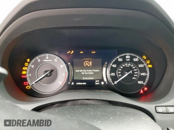 2019 Acura RDX Technology with VIN 5J8TC1H52KL006847, listed as a Copart auction lot 45868165 with 110,566 mi miles and Clean title. Bid and sale history available at DreamBid. Image 9.