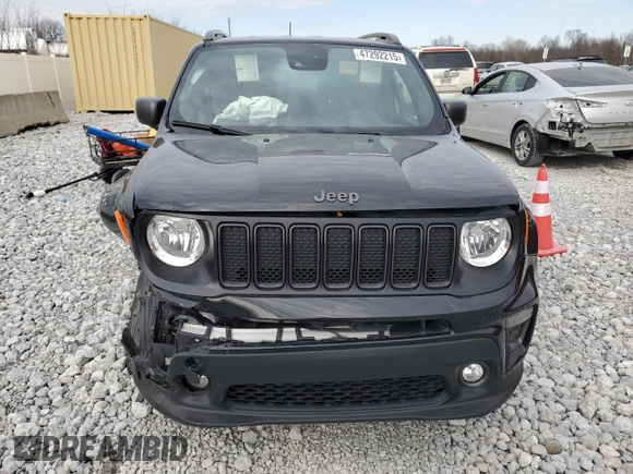 2021 Jeep Renegade 80th Anniversary with VIN ZACNJDBB0MPM33663, listed as a Copart auction lot 47292215 with Not provided miles and Salvage title. Bid and sale history available at DreamBid. Image 5.