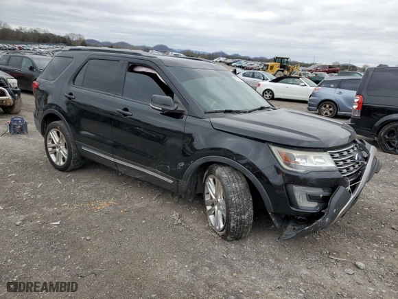2017 Ford Explorer XLT with VIN 1FM5K7D88HGB19244, listed as a Copart auction lot 49736275 with 133,480 mi miles and Salvage Title. Bid and sale history available at carsss.com. Image 4.