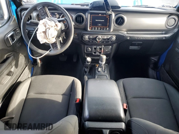 2022 Jeep Wrangler Unlimited Willys with VIN 1C4HJXDM0NW152614, listed as a Copart auction lot 83208664 with 51,913 mi miles and Salvage Title. Bid and sale history available at DreamBid. Image 8.