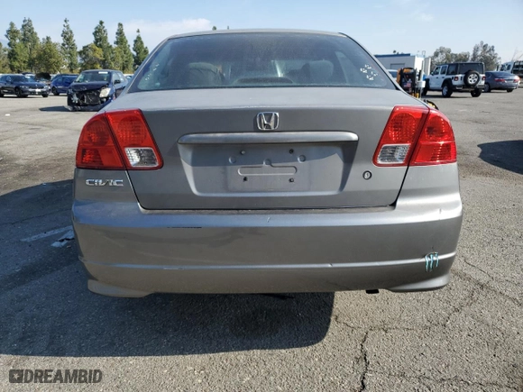 2004 Honda Civic LX with VIN 2HGES16594H586757, listed as a Copart auction lot 42595235 with 294,135 mi miles and Salvage Title. Bid and sale history available at carsss.com. Image 6.
