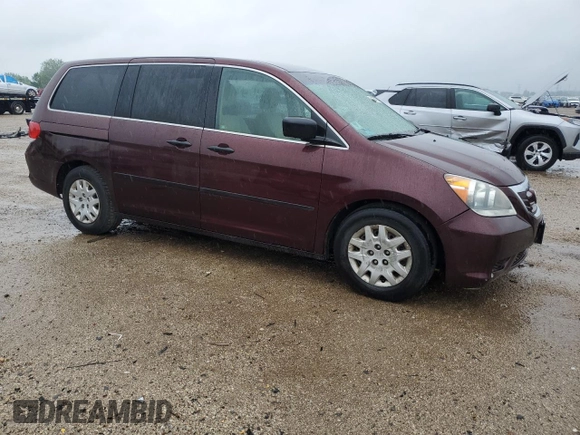 2008 Honda Odyssey LX with VIN 5FNRL38258B080964, listed as a Copart auction lot 59221895 with 168,359 mi miles and Salvage title. Bid and sale history available at DreamBid. Image 4.