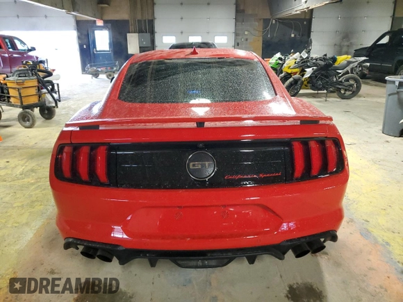 2021 Ford Mustang GT with VIN 1FA6P8CF0M5136521, listed as a Copart auction lot 54514955 with 16,394 mi miles and Salvage title. Bid and sale history available at DreamBid. Image 6.
