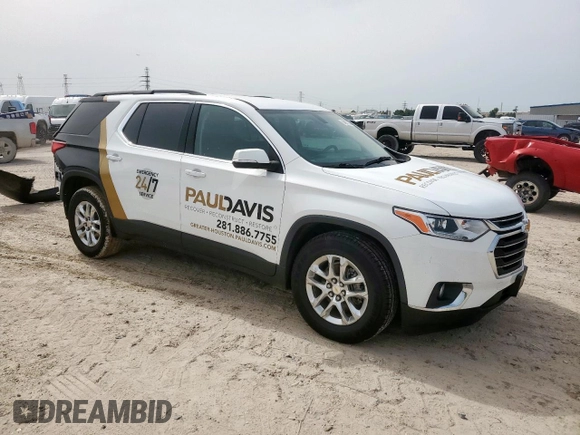 2021 Chevrolet Traverse LT Cloth with VIN 1GNERGKW9MJ166577, listed as a Copart auction lot 56857305 with 109,294 mi miles and Salvage title. Bid and sale history available at DreamBid. Image 4.