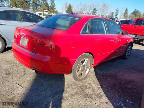 2008 Audi A4 2.0T with VIN WAUAF78E28A078858, listed as a IAAI auction lot 41562451 with 130628 miles. Bid and sale history available at carsss.com. Image 4.