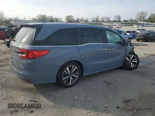 2023 Honda Odyssey Touring with VIN 5FNRL6H83PB053962, listed as a Copart auction lot 51461865 with 24,808 mi miles and Salvage Title. Bid and sale history available at DreamBid. Image 3.