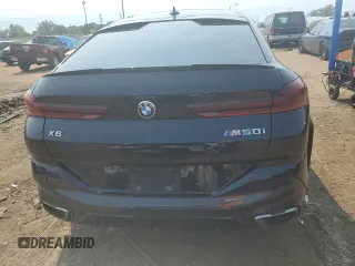 2021 BMW X6 M50i with VIN 5UXCY8C04M9E36899, listed as a Copart auction lot 68819334 with 72,808 mi miles and Salvage Title. Bid and sale history available at carsss.com. Image 6.