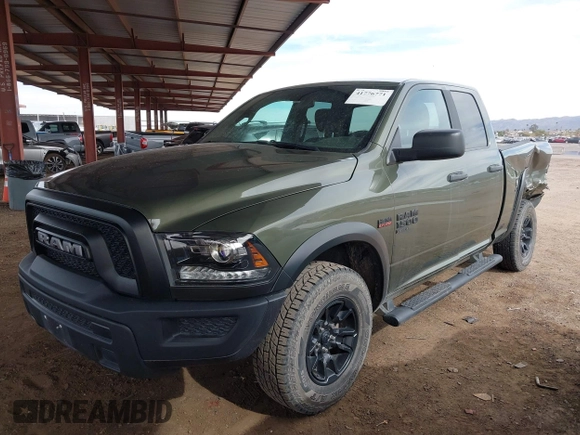 2021 Ram 1500 Warlock with VIN 1C6RR7GT0MS583144, listed as a IAAI auction lot 41776771 with 27,152 mi miles and . Bid and sale history available at DreamBid. Image 18.