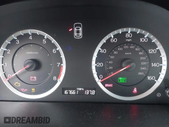 2012 Honda Accord EX with VIN 1HGCP2E77CA028100, listed as a IAAI auction lot 42648699 with 167,661 mi miles and . Bid and sale history available at DreamBid. Image 7.