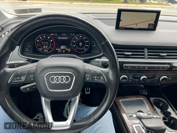 2017 Audi Q7 Premium Plus with VIN WA1LAAF75HD036771, listed as a Copart auction lot 57857695 with 147,461 mi miles and Clean title. Bid and sale history available at DreamBid. Image 7.