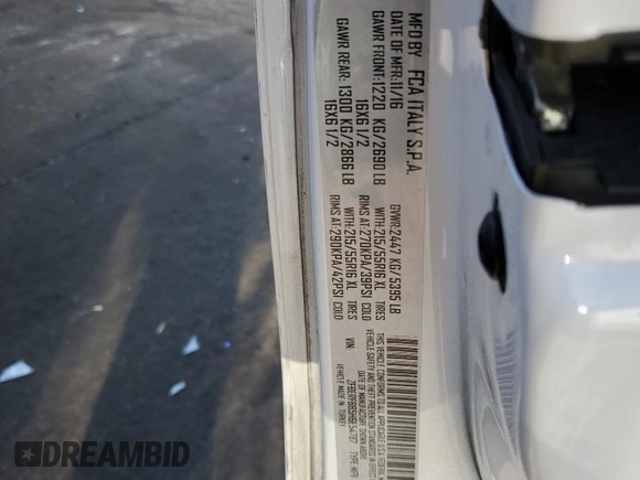2017 Ram ProMaster City Cargo Van Tradesman SLT with VIN ZFBERFBB5H6E54787, listed as a Copart auction lot 86923524 with 67,074 mi miles and Salvage Title. Bid and sale history available at carsss.com. Image 15.