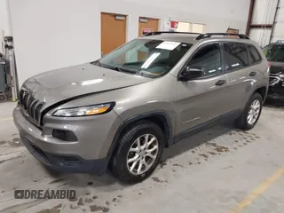 2016 Jeep Cherokee Sport with VIN 1C4PJMAB5GW246889, listed as a IAAI auction lot 40847921 with 164,210 mi miles. Bid and sale history available at carsss.com. Image 2.