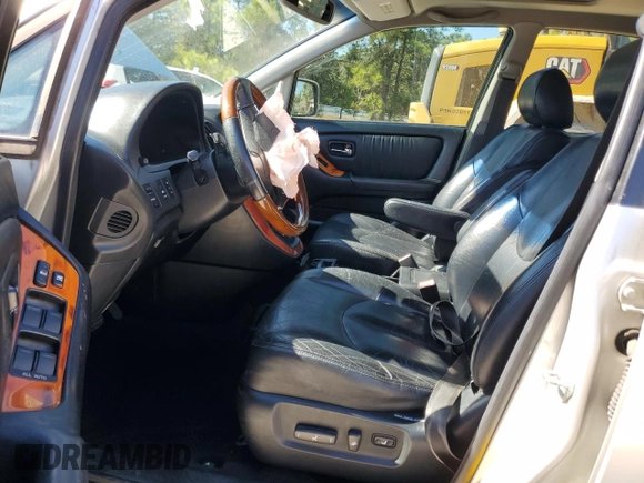 2002 Lexus RX 300 with VIN JTJGF10U820149732, listed as a Copart auction lot 81187564 with 0 mi miles and Salvage Title. Bid and sale history available at carsss.com. Image 7.