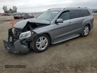 2015 Mercedes-Benz GL-Class GL 450 with VIN 4JGDF6EE9FA469965, listed as a Copart auction lot 55164434 with Not Provided miles and Salvage Title. Bid and sale history available at carsss.com. Image 1.
