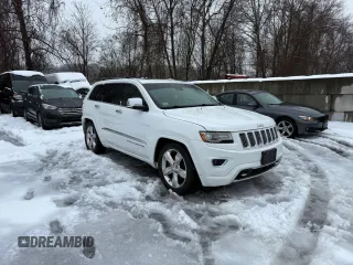 2014 Jeep Grand Cherokee Overland with VIN 1C4RJFCM1EC298621, listed as a Copart auction lot 54796775 with 142,491 mi miles and Clean Title. Bid and sale history available at carsss.com. Image 1.