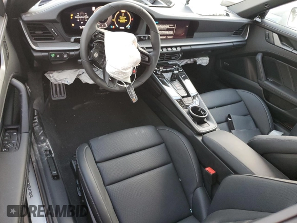 2025 Porsche 911 Carrera with VIN WP0CA2A90SS235847, listed as a Copart auction lot 86343464 with 197 mi miles and Salvage Title. Bid and sale history available at carsss.com. Image 8.