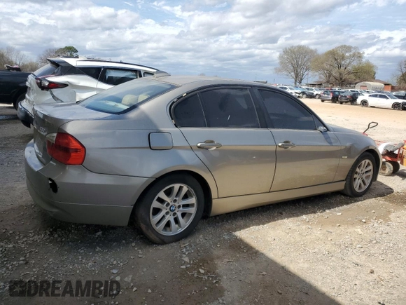 2007 BMW 3 Series 328i with VIN WBAVC53597FZ79670, listed as a Copart auction lot 49601405 with 179,977 mi miles and Clean Title. Bid and sale history available at carsss.com. Image 5.