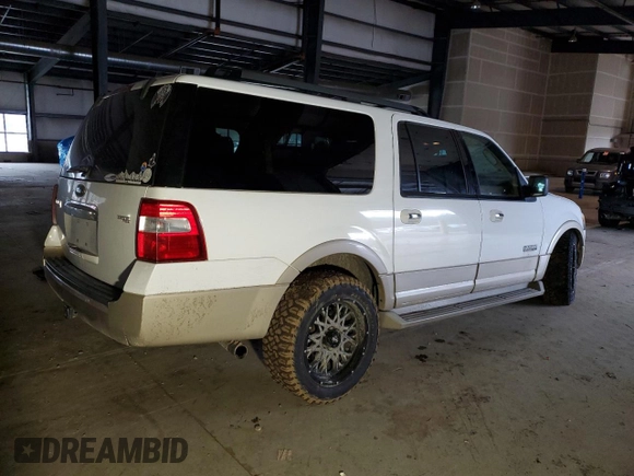 2007 Ford Expedition Max Eddie Bauer with VIN 1FMFK18577LA30515, listed as a Copart auction lot 88598315 with 143,270 mi miles and Salvage Title. Bid and sale history available at DreamBid. Image 3.