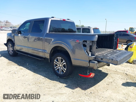 2021 Ford F-150 XL with VIN 1FTFW1E57MFB45980, listed as a IAAI auction lot 41775857 with 103,963 mi miles. Bid and sale history available at carsss.com. Image 3.