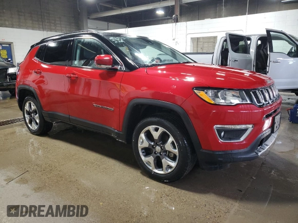 2021 Jeep Compass Limited with VIN 3C4NJDCB9MT599965, listed as a Copart auction lot 49705175 with 65,182 mi miles and Salvage Title. Bid and sale history available at carsss.com. Image 4.