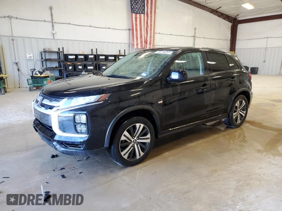 2021 Mitsubishi Outlander ES z VIN JA4APUAU4MU014582, wystawiony jako Copart lot #55962445 z przebiegiem 65 357 mil mil oraz Czysty tytuł • Clean title. Historia ofert i sprzedaży dostępna na DreamBid. Obrazek 1.
