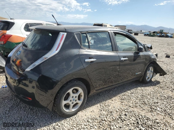 2013 Nissan LEAF SV with VIN 1N4AZ0CP6DC402621, listed as a Copart auction lot 58910954 with NaN miles and Salvage Title. Bid and sale history available at carsss.com. Image 3.