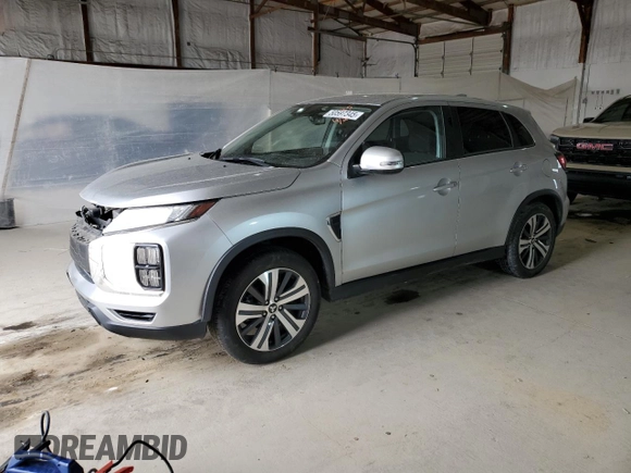 2021 Mitsubishi Outlander SE with VIN JA4APVAUXMU025835, listed as a Copart auction lot 50597345 with 86,866 mi miles and Salvage title. Bid and sale history available at DreamBid. Image 1.
