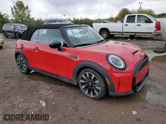 2023 MINI Convertible Cooper S с VIN WMW43DL07P3P47046, выставлен на аукционе Copart как лот 71647614 с пробегом 10 498 миль миль и Списание • Salvage title. История ставок и продаж доступна на DreamBid. Изображение 4.