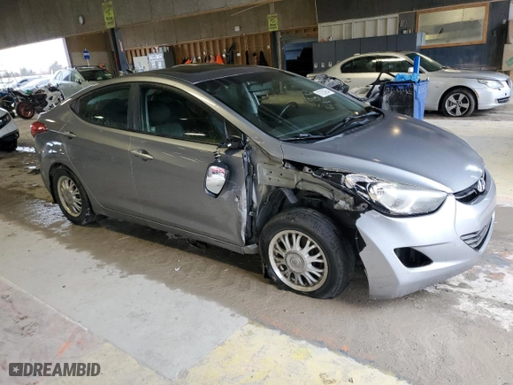 2013 Hyundai Elantra GLS PZEV with VIN KMHDH4AE3DU941450, listed as a Copart auction lot 87053954 with 139,640 mi miles and Salvage Title. Bid and sale history available at carsss.com. Image 4.