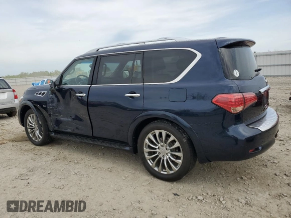 2015 Infiniti QX80 with VIN JN8AZ2NE7F9081484, listed as a Copart auction lot 57879025 with 198,737 mi miles and Non repairable. Bid and sale history available at DreamBid. Image 2.