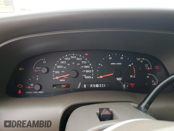 2003 Ford Excursion Limited z VIN 1FMNU42P13EC24120, wystawiony jako Copart lot #48163895 z przebiegiem 357 362 mil mil oraz Czysty tytuł • Clean title. Historia ofert i sprzedaży dostępna na DreamBid. Obrazek 9.