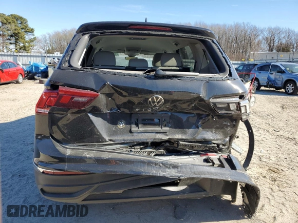 2024 Volkswagen Tiguan S with VIN 3VVRB7AX4RM208299, listed as a Copart auction lot 42819565 with 930 mi miles and Salvage Title. Bid and sale history available at carsss.com. Image 6.