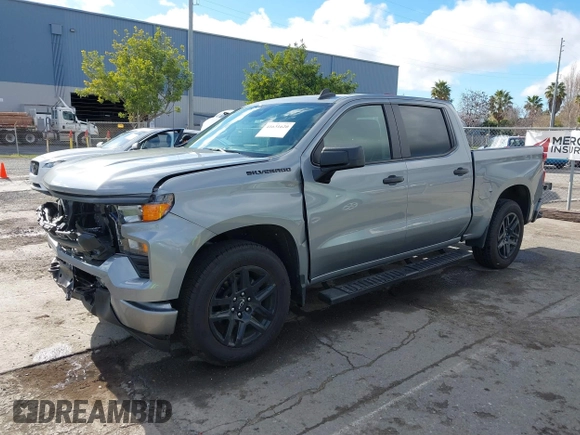 2024 Chevrolet Silverado 1500 Custom with VIN 1GCPABEK7RZ239913, listed as a IAAI auction lot 41631620 with 6,048 mi miles and . Bid and sale history available at DreamBid. Image 17.