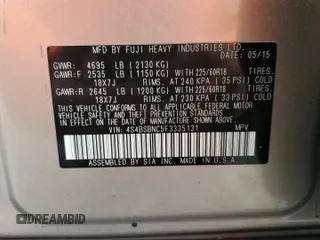 2015 Subaru Outback Limited with VIN 4S4BSBNC5F3335131, listed as a Copart auction lot 54481645 with 103,173 mi miles and Salvage Title. Bid and sale history available at DreamBid. Image 13.