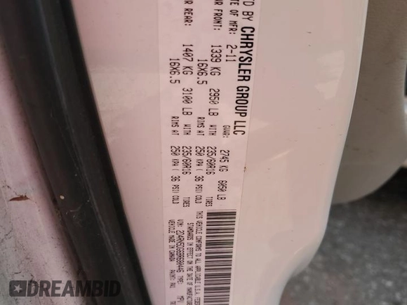 2011 Dodge Grand Caravan Crew with VIN 2D4RN5DG6BR680446, listed as a Copart auction lot 51855585 with 136,789 mi miles and Salvage Title. Bid and sale history available at DreamBid. Image 12.