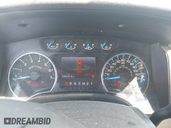 2013 Ford F-150 XL with VIN 1FTFW1CFXDFB06022, listed as a IAAI auction lot 42559296 with 306,979 mi miles and . Bid and sale history available at DreamBid. Image 7.