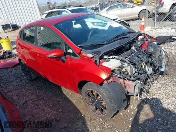2019 Ford Fiesta SE with VIN 3FADP4EJ0KM161332, listed as a IAAI auction lot 41558716 with 101,356 mi miles. Bid and sale history available at carsss.com. Image 1.